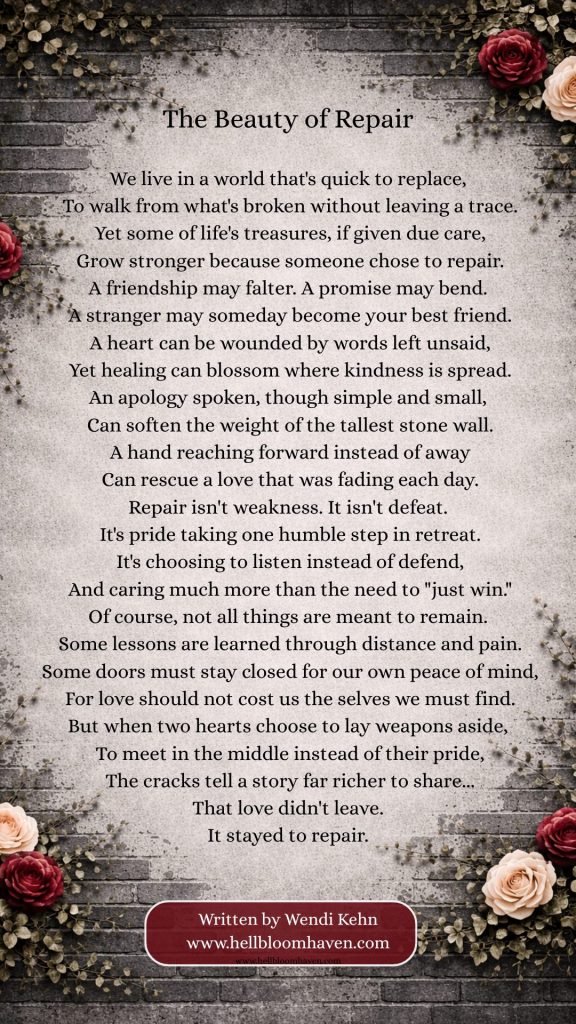 Hellbloom Haven | Awaken in the Poetry Portal · Words That Heal & Transform The Beauty of Repair (TikTok Video)