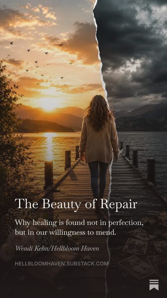 Hellbloom Haven | Trauma Education, Peer Support & Healing Resources | Hellbloom Haven Cover for The Beauty Of Repair Post